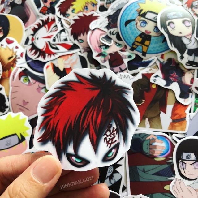 Sticker Naruto Anime -  Dán Trang Trí - Chất Liệu PVC Cán Màng Chất Lượng Cao Chống Nước, Chống Nắng, Không Bong Tróc Phai Màu