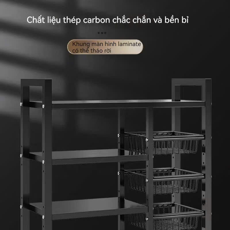 Kệ Lò Vi Sóng Mẫu Mới Nhất, Giá Bếp Đa Năng, Kệ Đựng Rau Củ Tiện Lợi - HÀNG CHÍNH HÃNG MINIIN