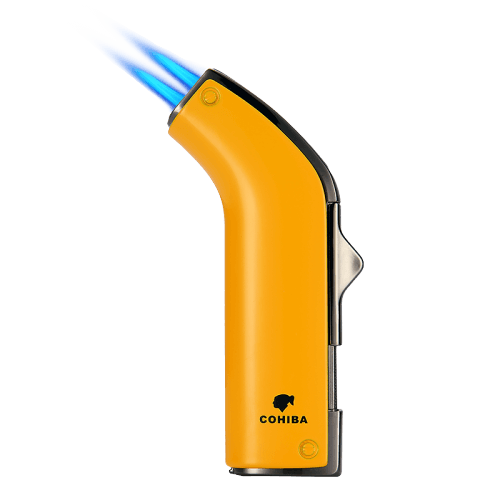 Bật Lửa Khò Mỏ Vịt 2 Tia COB-76 Có Ô Quan Sát Dung Lượng Ga, Đục Lỗ
