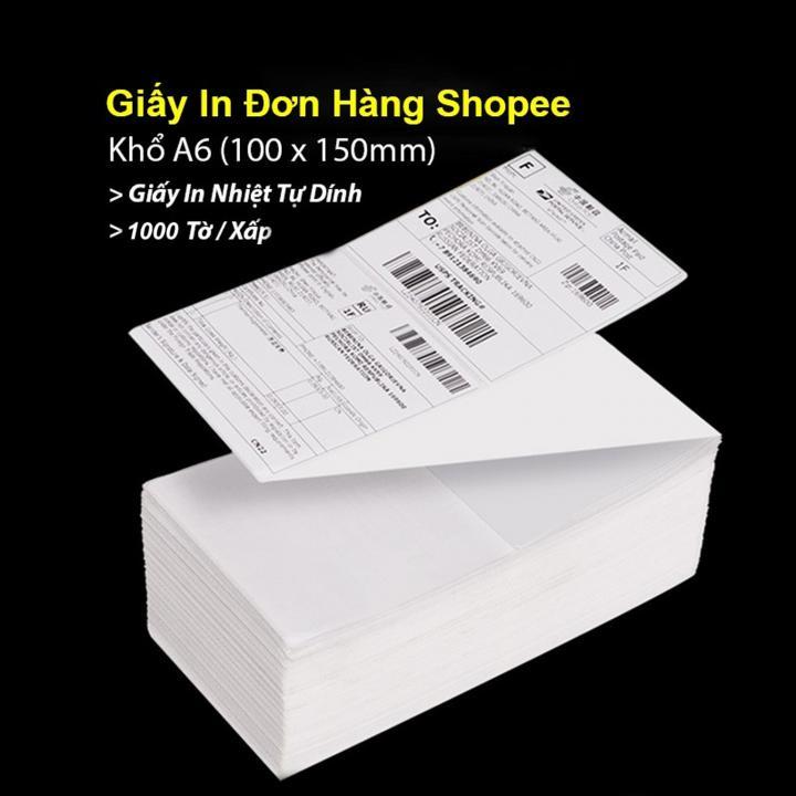 Giấy in nhiệt, Decal nhiệt 100x150mm/A6 (500 Tem), giấy in đơn hàng, Mã vận đơn, GHTK, GHN