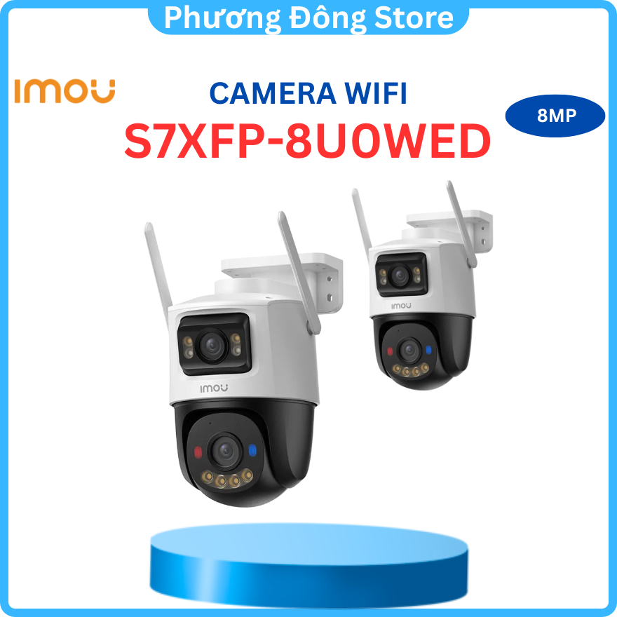 Camera Wifi 8MP iMOU Cruiser Dual 2 Pro (IPC-S7XFP-8U0WED) - Hàng chính hãng
