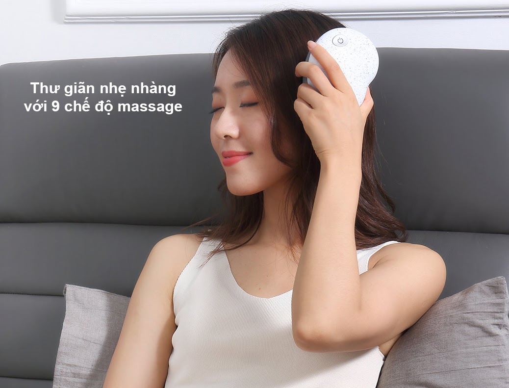 Máy Massage Đầu Cầm Tay Đa Năng XIAOMI Momoda SX312, 9 Chế Độ Khác Nhau - Hàng Chính Hãng