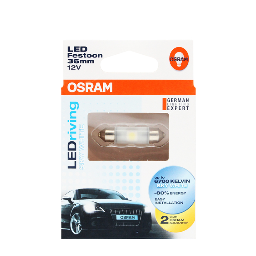 Bóng Đèn Led Cana Trung OSRAM Standard Retrofit C5W 12V Màu Trắng Sky