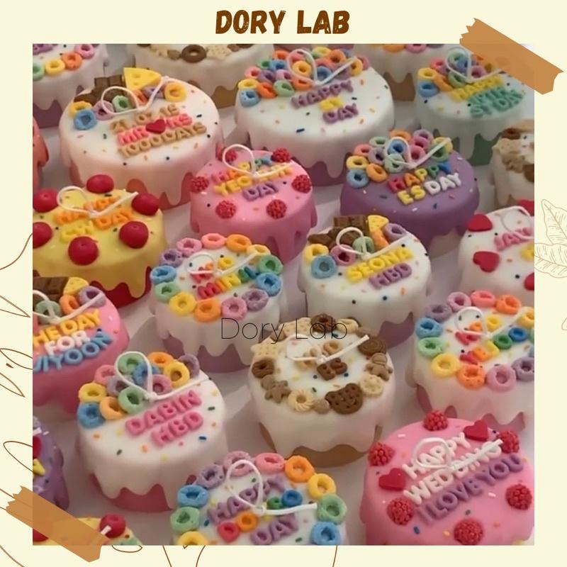Nến Thơm Bánh Sinh Nhật Trang Trí Theo Yêu Cầu Nhiều Mẫu Lựa Chọn , Quà Tặng Độc Đáo - Dory Lab