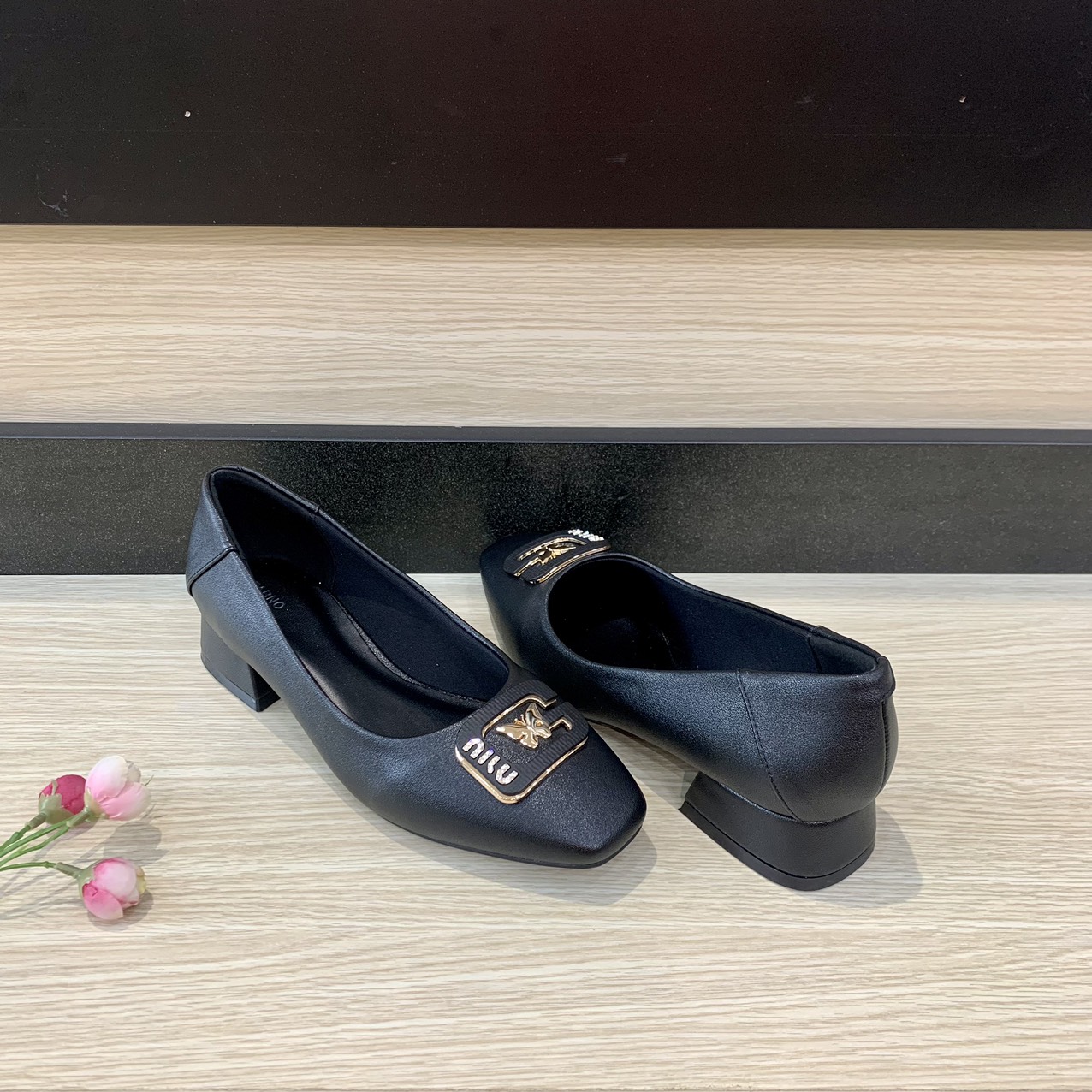 Giày cao gót nơ khóa 3P PABNO PN40113