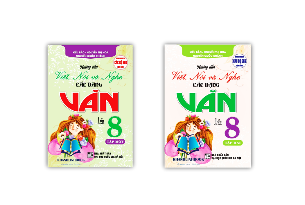 Sách - Combo Hướng dẫn viết, nói và nghe các dạng văn 8 - tập 1 + 2