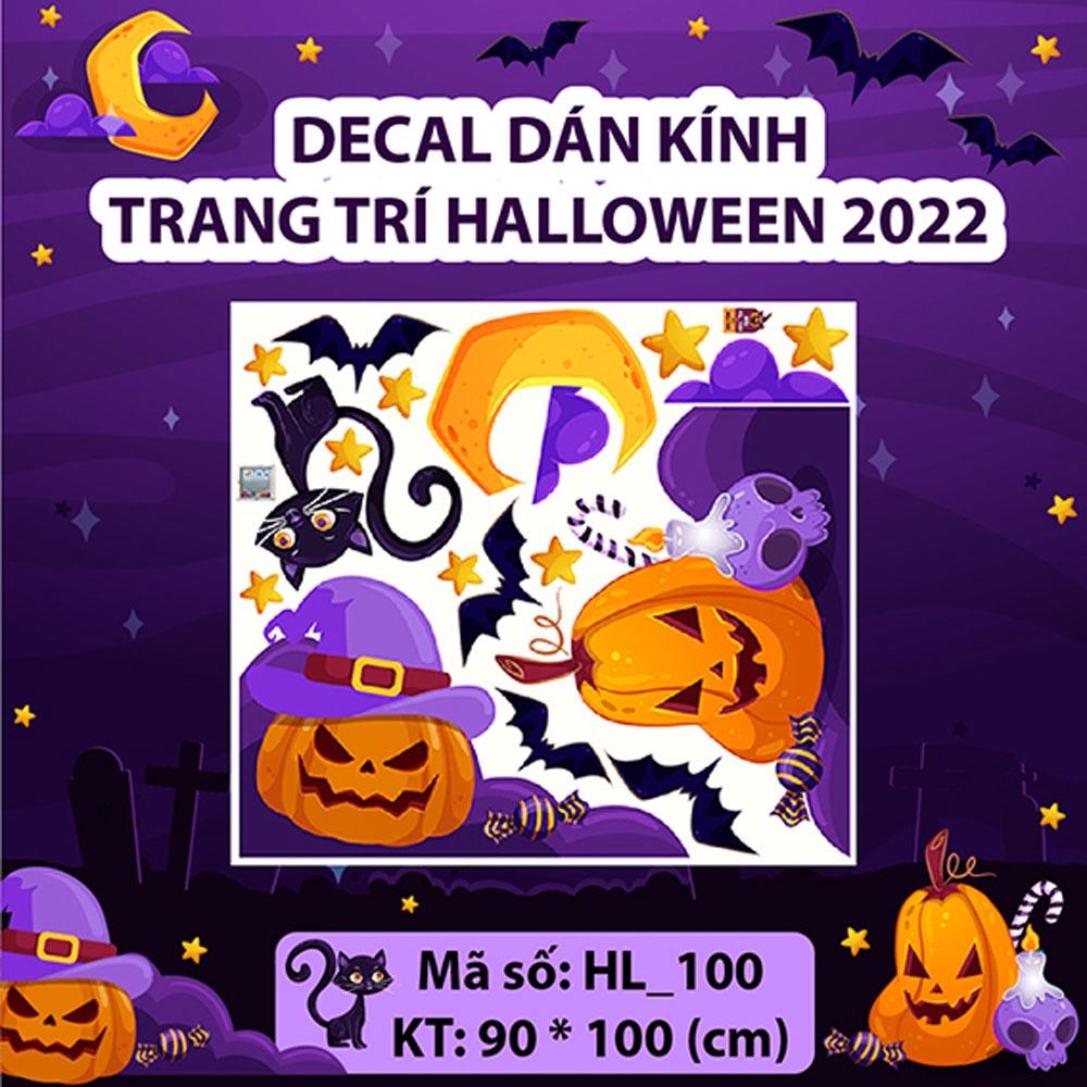 DECAL TRANG TRÍ HALLOWEEN 2022 COMBO SÂN KHẤU HÀI MA QUÁI