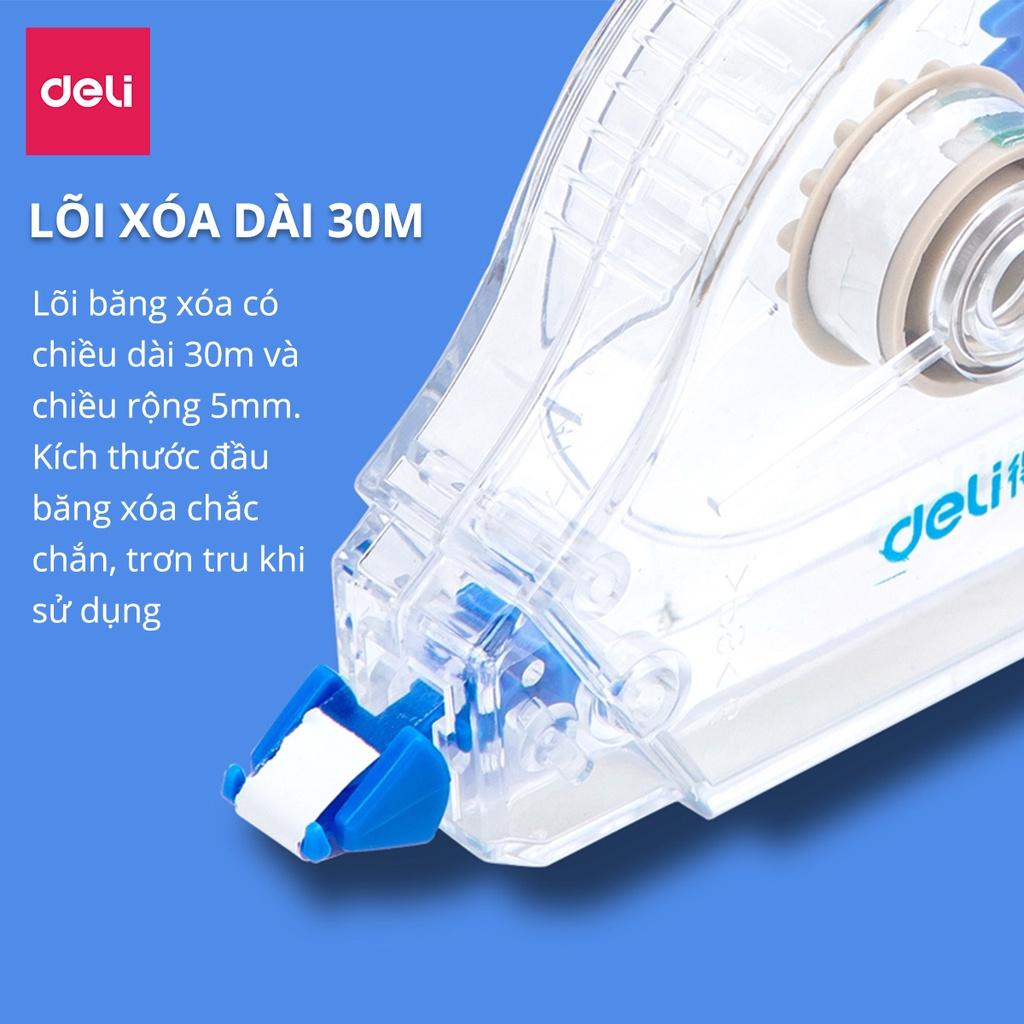 Set bút xóa băng cao cấp Deli Dài 30m/c - 2 chiếc/vỉ - 8170 .