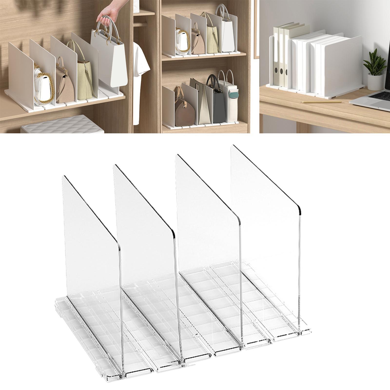 Closet Shelf Dividers Partition Practical Smooth Edges Closets Shelf Separator for Bookcases