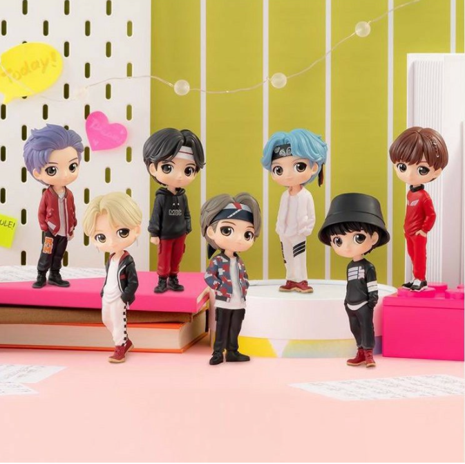 Mô hình BTS 7 thành viên nhóm nhạc cao 16cm để bàn quà tặng bánh sinh nhật