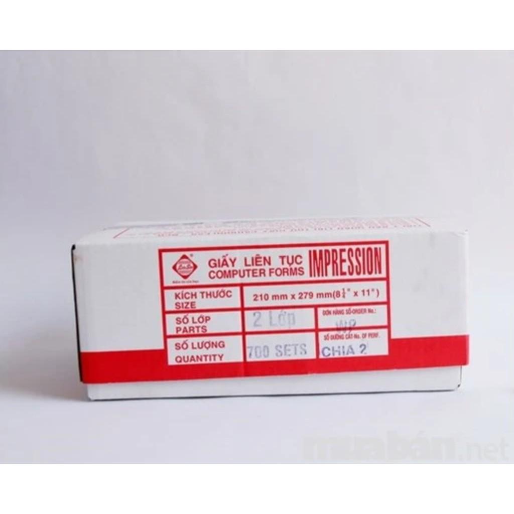 Giấy in liên tục 2 Liên 210x279mm size A5