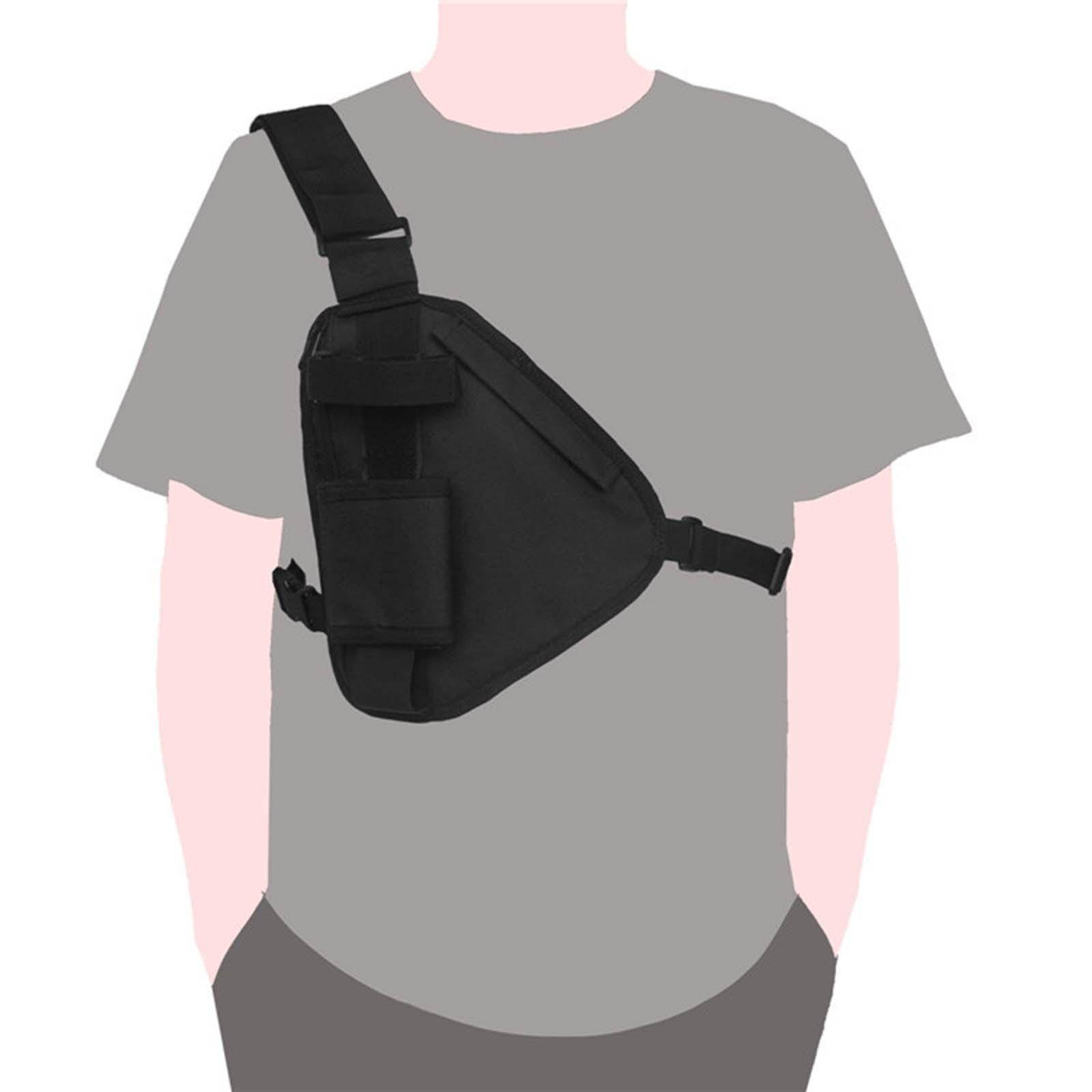 Chest Rig Pack Radio Pouch Portable Lightweight Front Pack Pouch for Camping Hunting Travel Hiking
