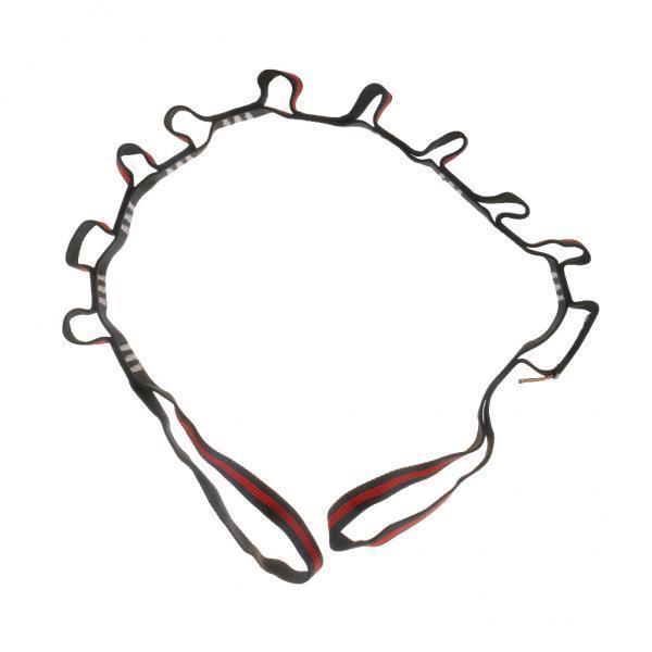 2xBlack Rock Tree Climbing Areial Yoga Daisy Chain Downhill Loop Sling 180CM