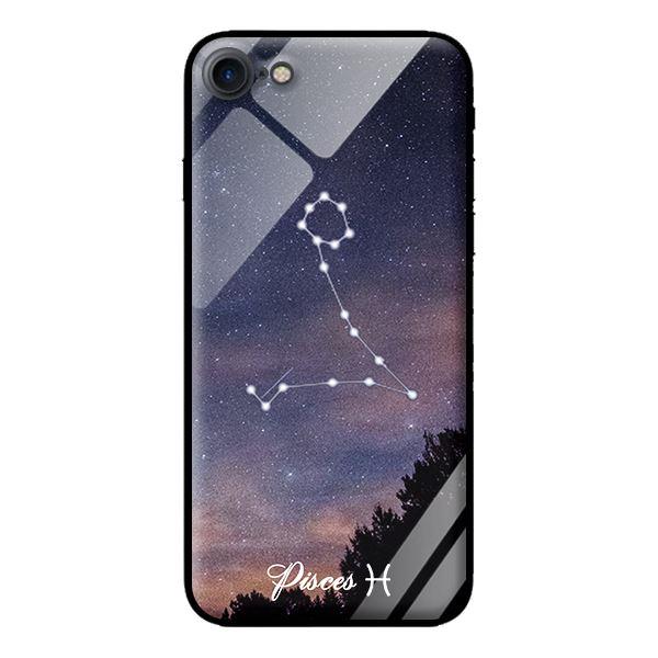 Ốp kính 12 cung Hoàng Đạo cho iPhone 7 Pisces - Hàng chính hãng