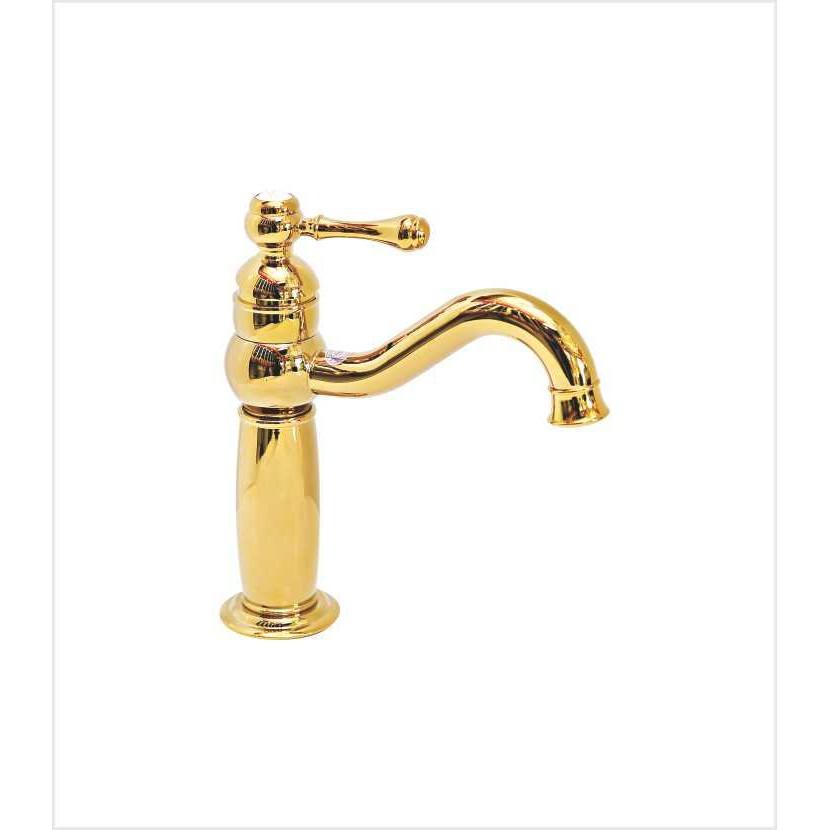 Vòi lavabo mạ vàng 20cm EV-MV25