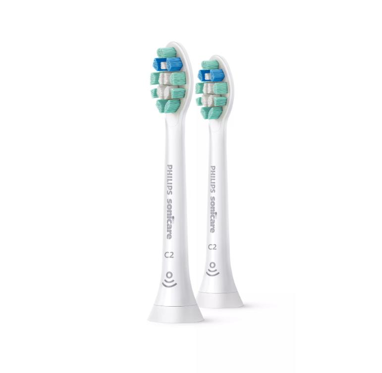 Đầu Bàn Chải Điện C2 Philips Sonicare HX9022/28 Làm Sạch Mảng Bám, Sạch Sâu - Bộ 2 Cái - Trắng - Hàng Chính Hãng