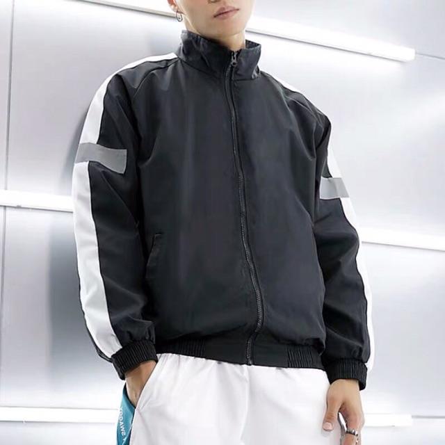 Áo khoác dù nam nữ phát sáng tay