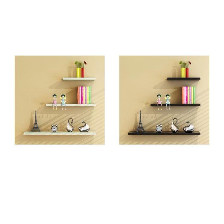 Kệ gố xanh chống ẩm bộ 3 thanh 30,40,50cm sâu 15cm + Tặng giá đỡ điện thoại hình gấu cute