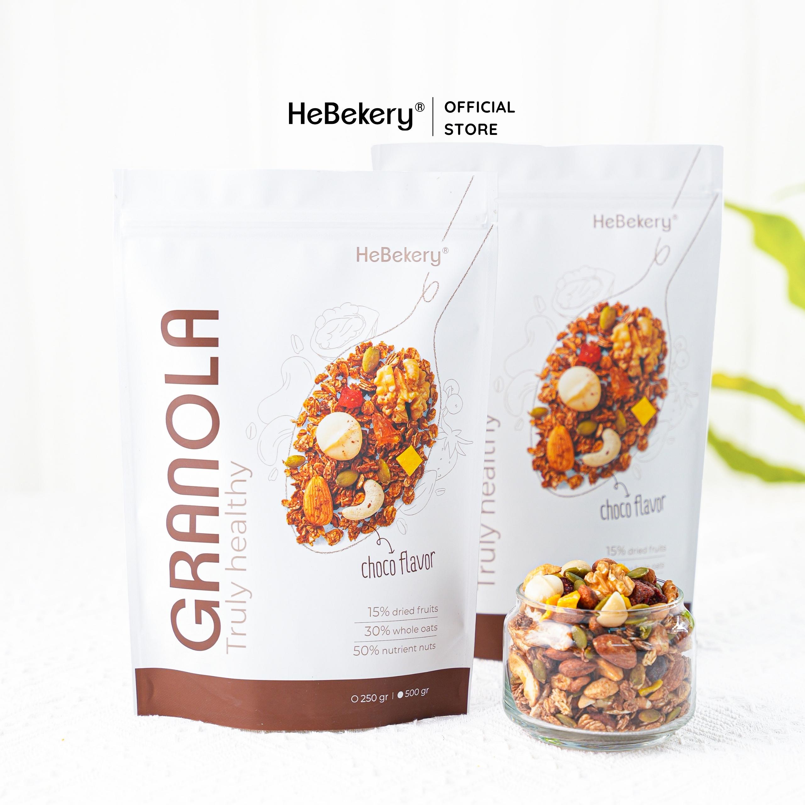 Combo 2 Túi 500gr Granola Cacao - Ngũ Cốc Ăn Kiêng Không Đường