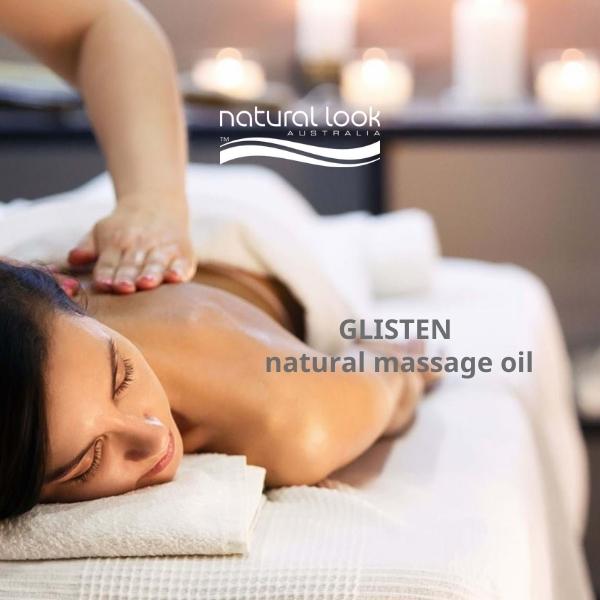 Dầu massage cơ thể, giúp dưỡng ẩm, duy trì làn da mịn màng, tươi trẻ - Natural Look Glisten Rose Body Massage Oil