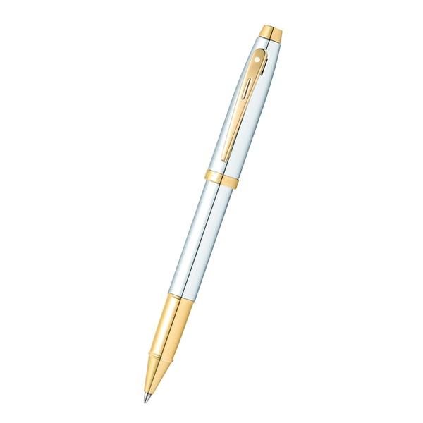 Bút Ký Doanh Nhân Cao Cấp SHEAFFER 100 Mạ Chrome Họa Tiết Vàng Bóng