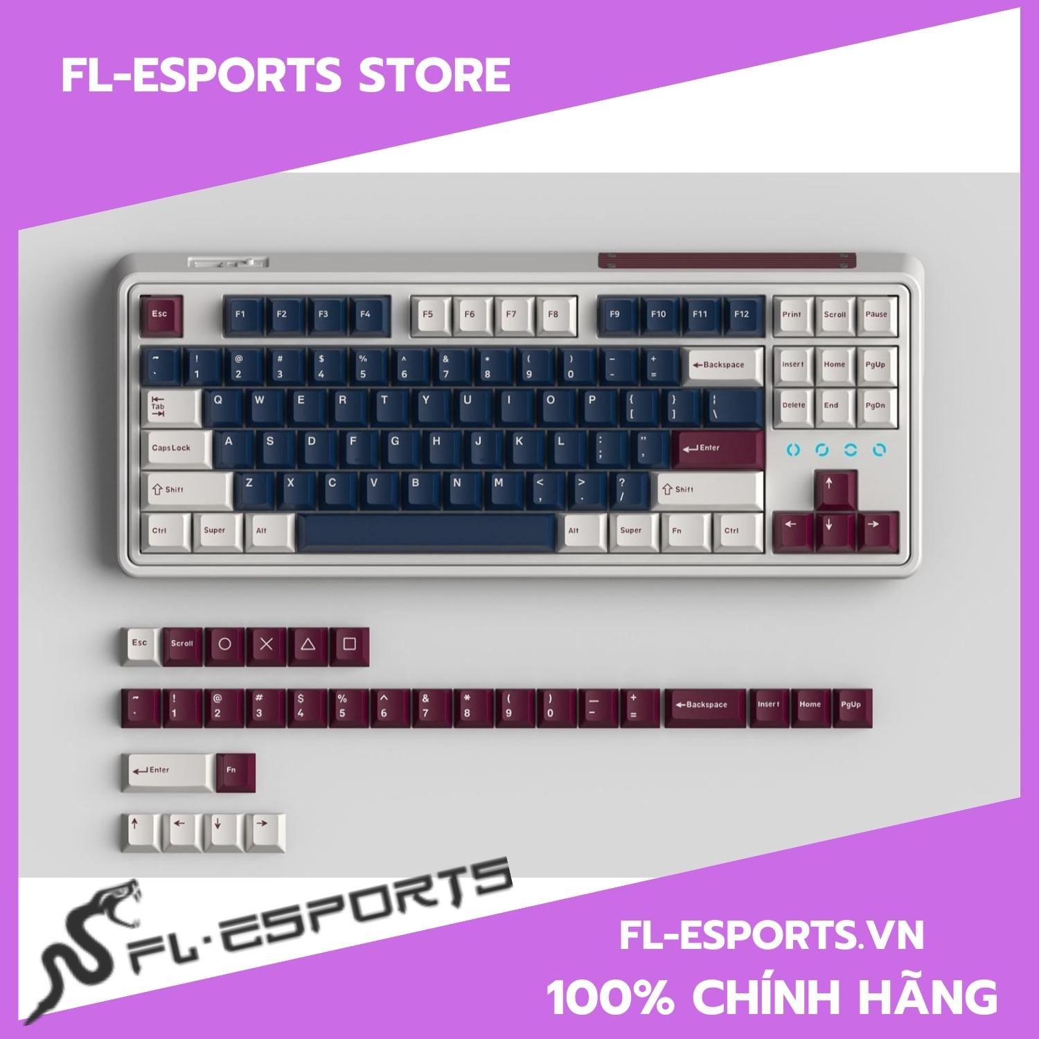 Bàn phím cơ không dây FL-Esports CMK87 CPM Metal Heart Kailh Box Switch - Hàng chính hãng