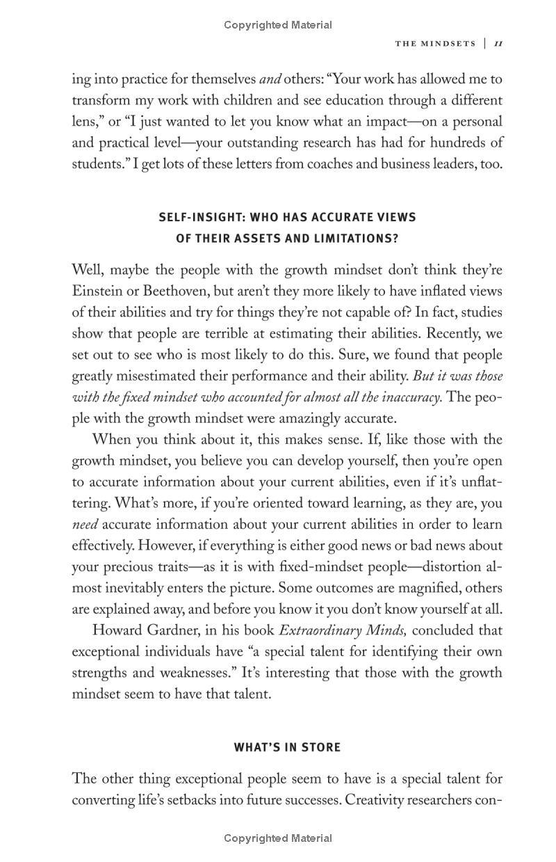 Mindset : The New Psychology of Success