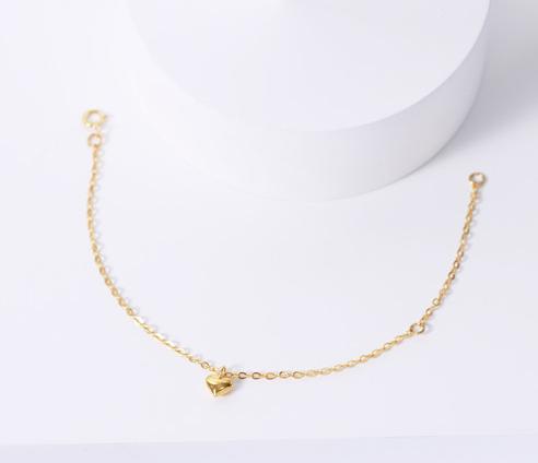 Lắc tay nữ bạc tim nổi Gix Jewel LT03