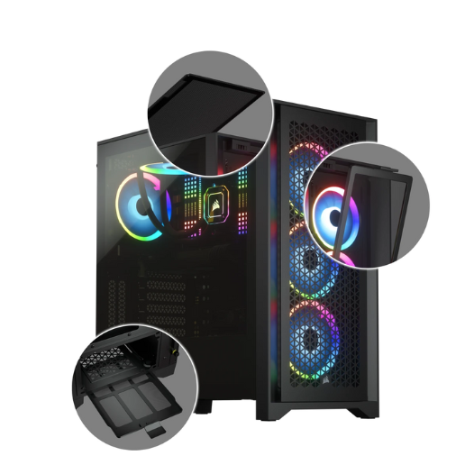 Vỏ Máy Tính Corsair 4000D Airflow TG - Hàng Chính Hãng