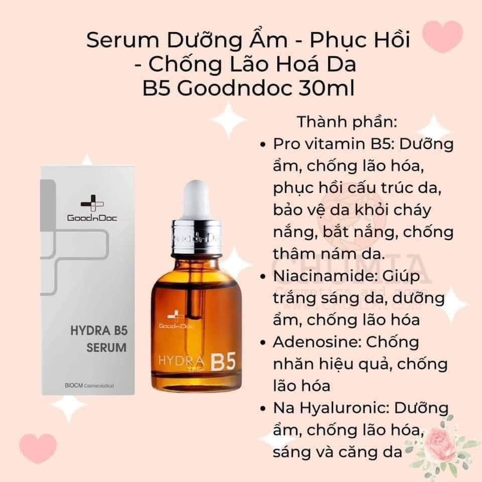 Serum dưỡng ẩm và phục hồi da Hydra B5 (30ml)