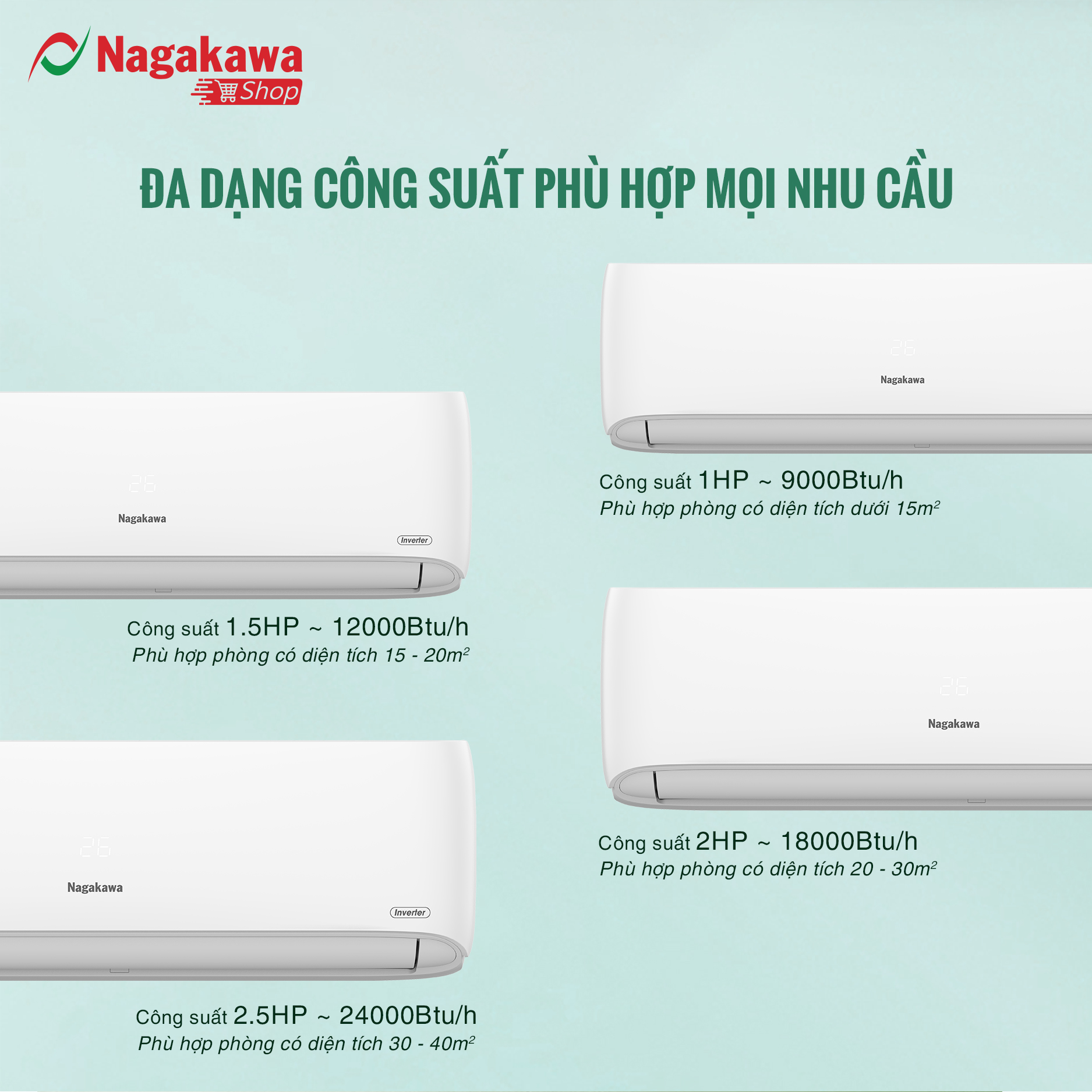 Điều hòa 1 chiều Inverter 12000BTU/H NIS-C12R2H12 - Hàng chính hãng