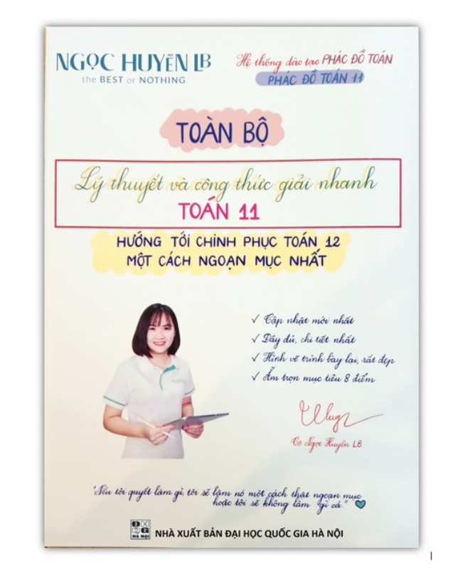 Sách - Toàn Bộ Lí Thuyết Và Công Thức Giải Nhanh Toán 11 - Hướng Tới Chinh Phục Toán 12 Một Cách Ngoạn Mục Nhất