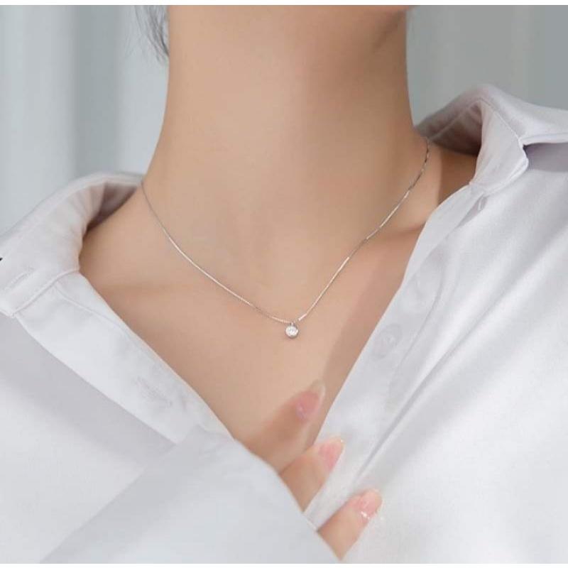 Dây chuyền bạc đính đá YN JEWELRY