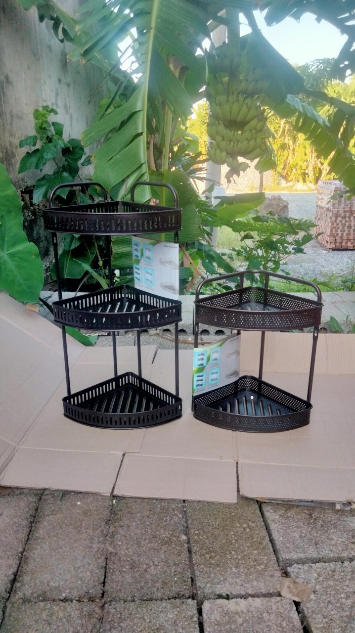 Kệ nhà tắm sơn tĩnh điện màu đen cao cấp