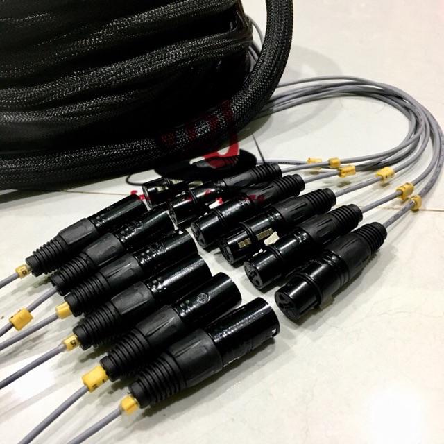 Dây micro trống 6 đầu Jack dài 12m