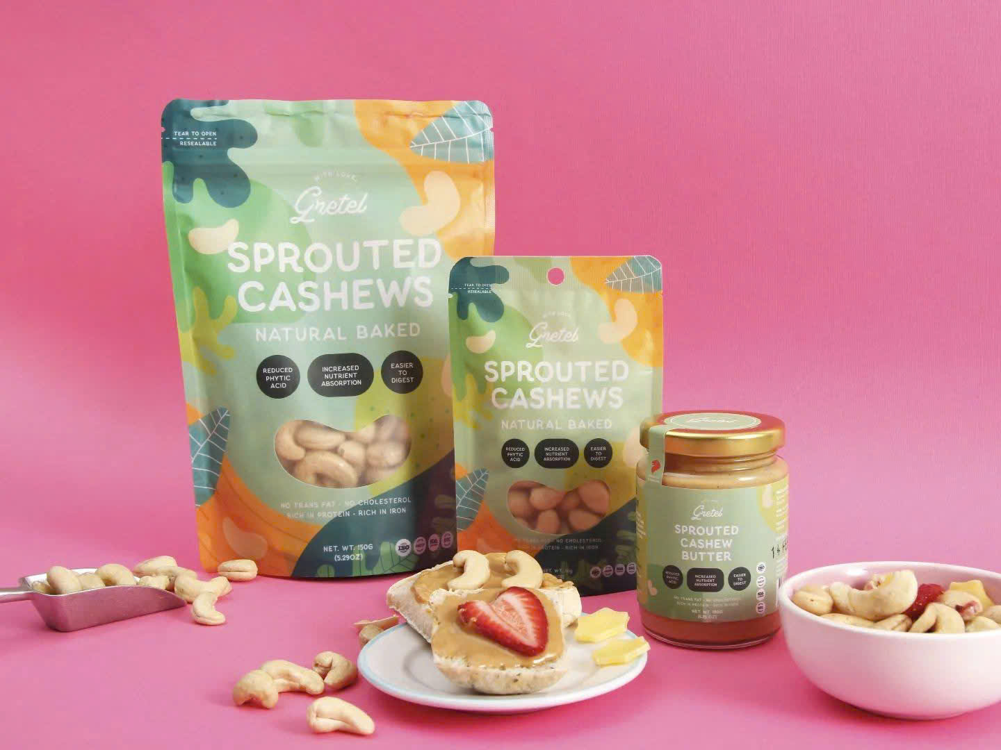 Hạt Điều Nảy Mầm - Snack tốt cho sức khỏe- Ngon hơn bổ dưỡng hơn - Vị Hạt điều nguyên bản