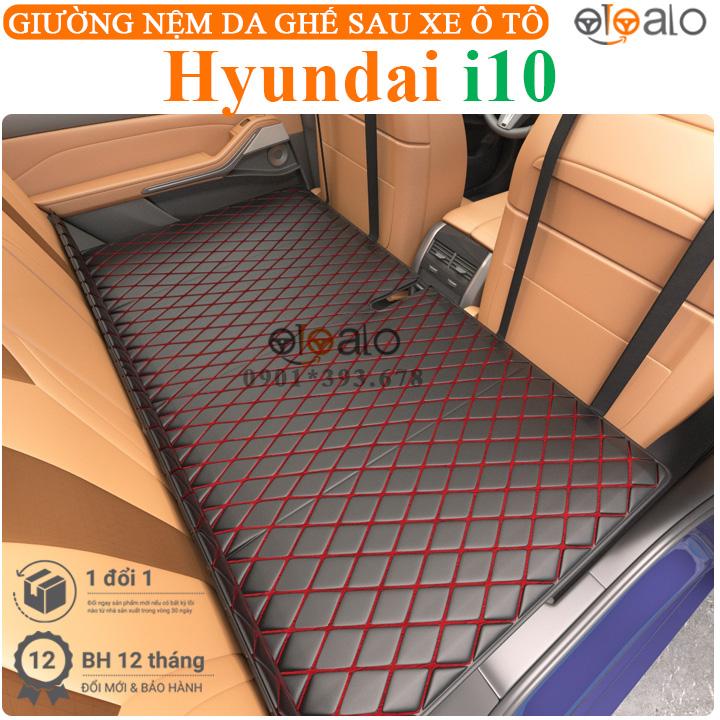 Giường đệm da xe ô tô Hyundai i10 PU cao cấp - OTOALO