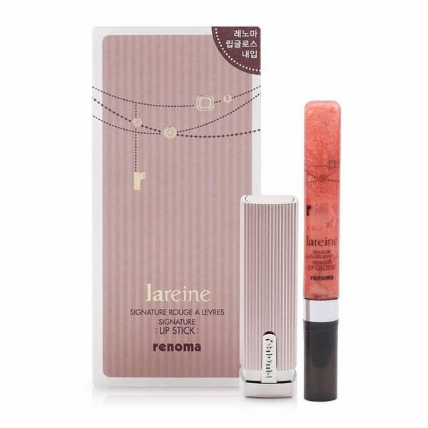 Bộ Son Môi Và Son Bóng Dưỡng Lareine Signature Lipstick #P6 Renoma_Py03