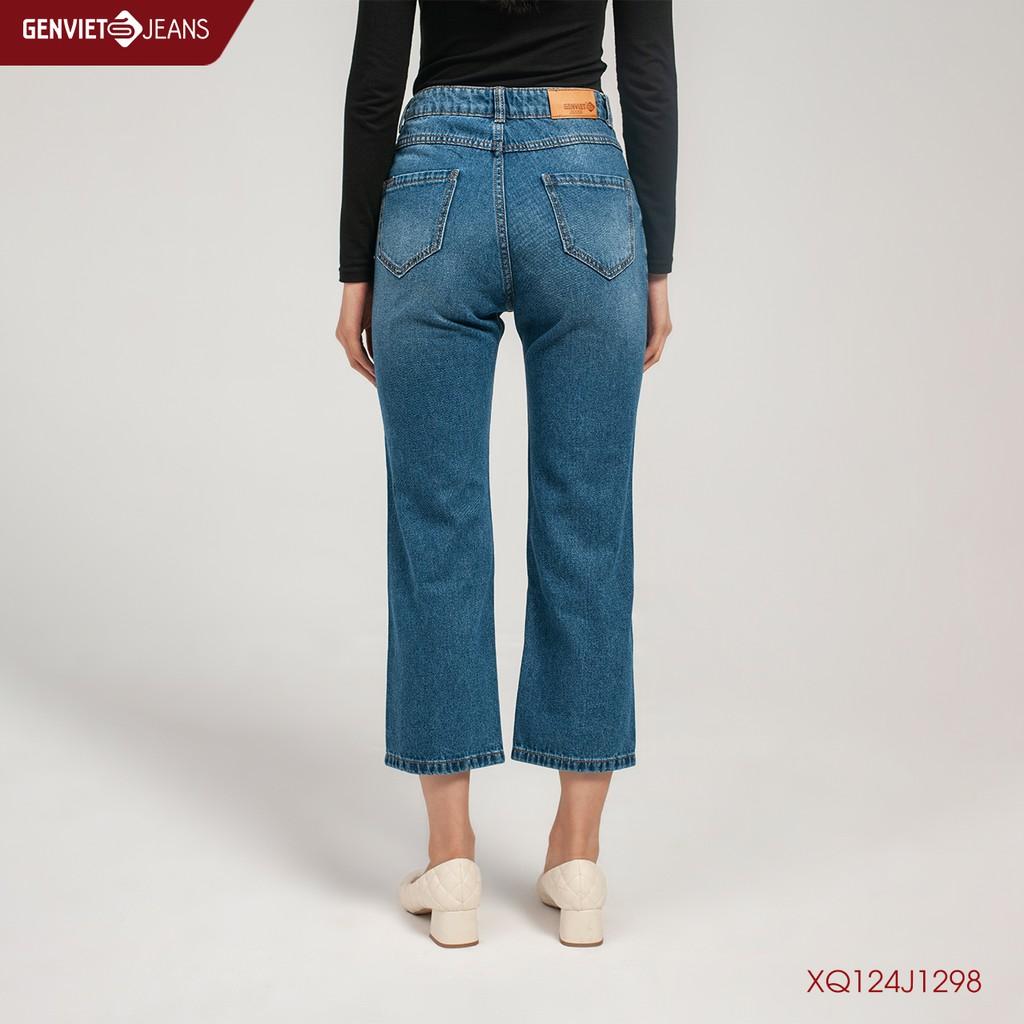 Quần Dài Jeans Nữ GENVIET XQ124J1298