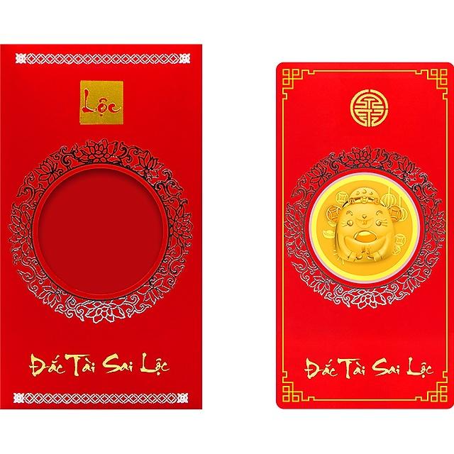 Bao lì xì vàng 24K Kim Tý- ANCARAT