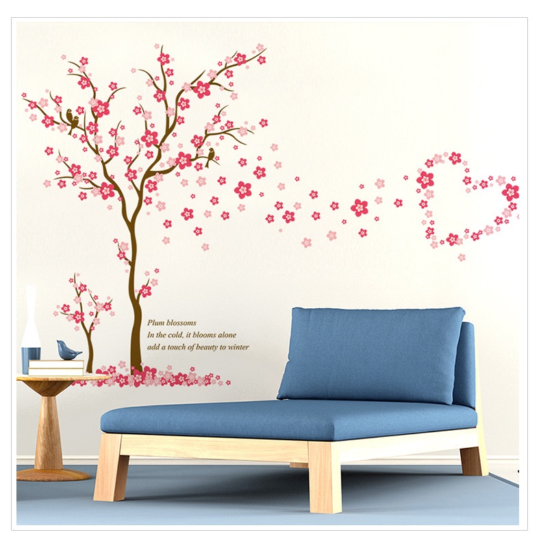Decal trang trí Cây đào nhỏ AmyShop DCX055