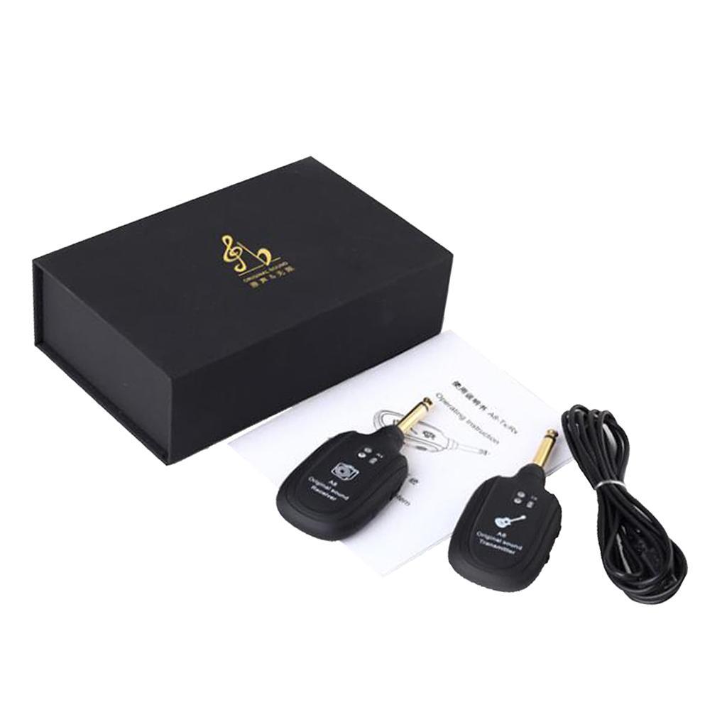 Electric Guitar Bass UHF Wireless System, Audio Transmitter And Receiver Set