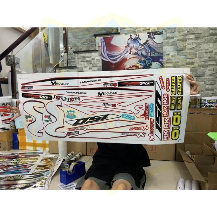 Tem rời dành cho xe winner v1 movistar đỏ