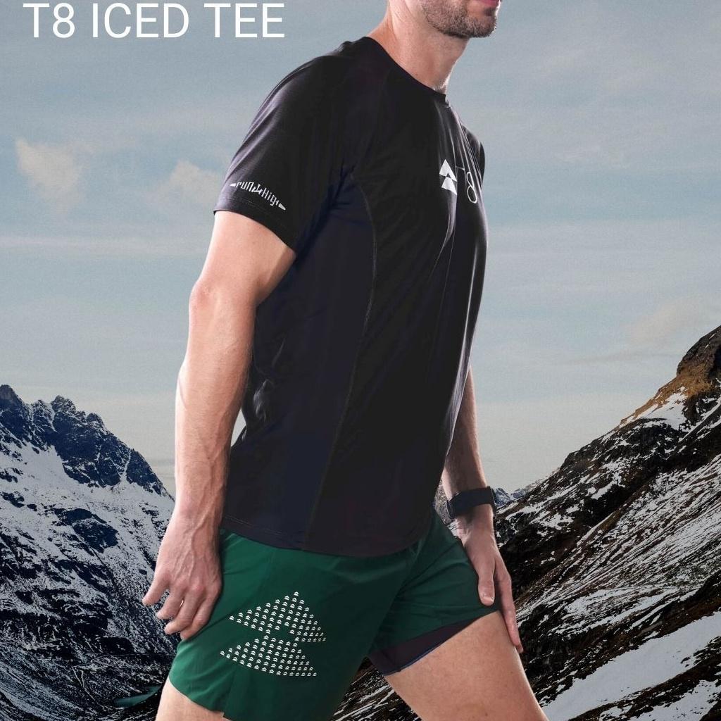 Áo Chạy Bộ Nam T8 Iced Tee Men - Pure Black