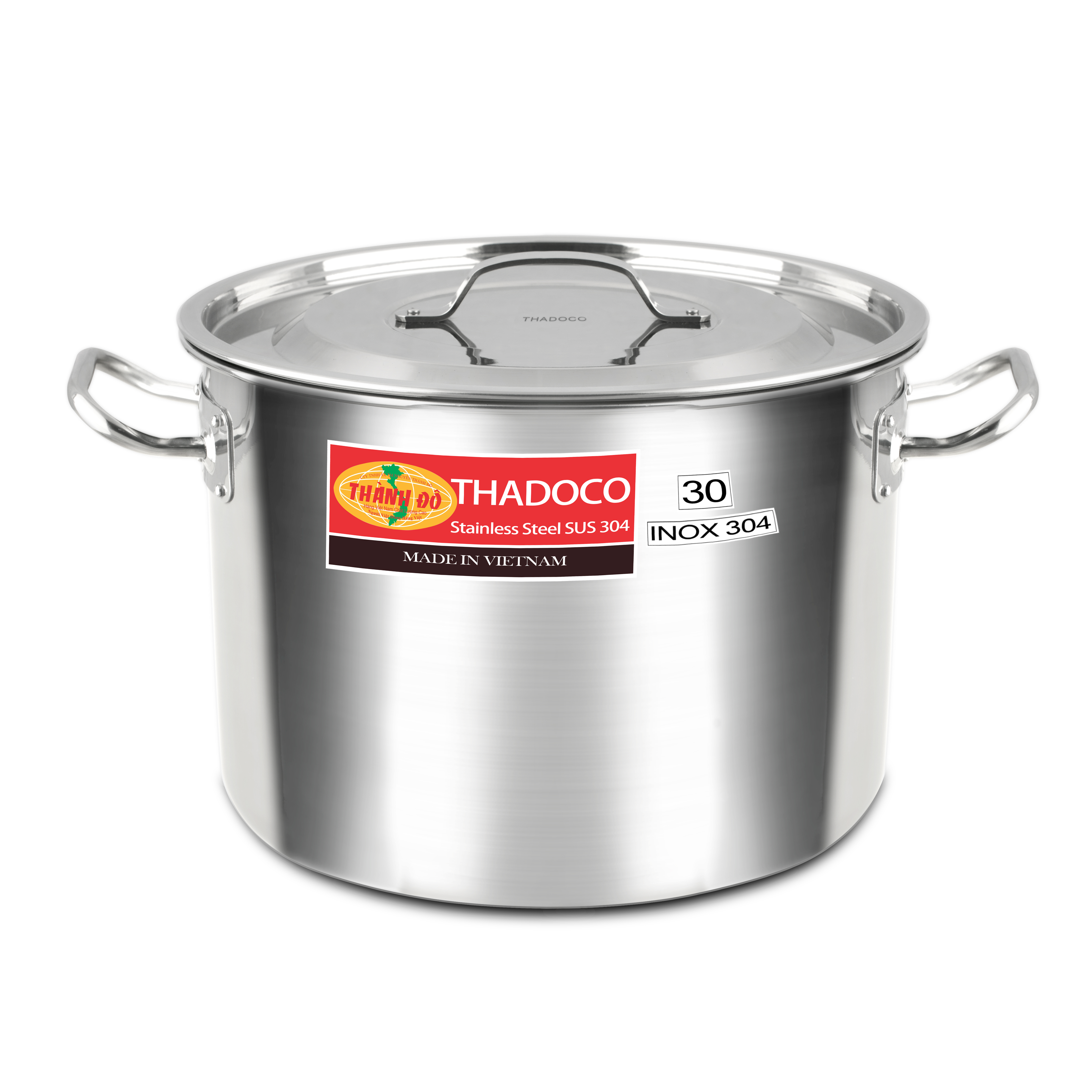 NỒI LUỘC GÀ INOX 304 THÀNH ĐÔ 26CM - NỒI HẦM INOX 12L