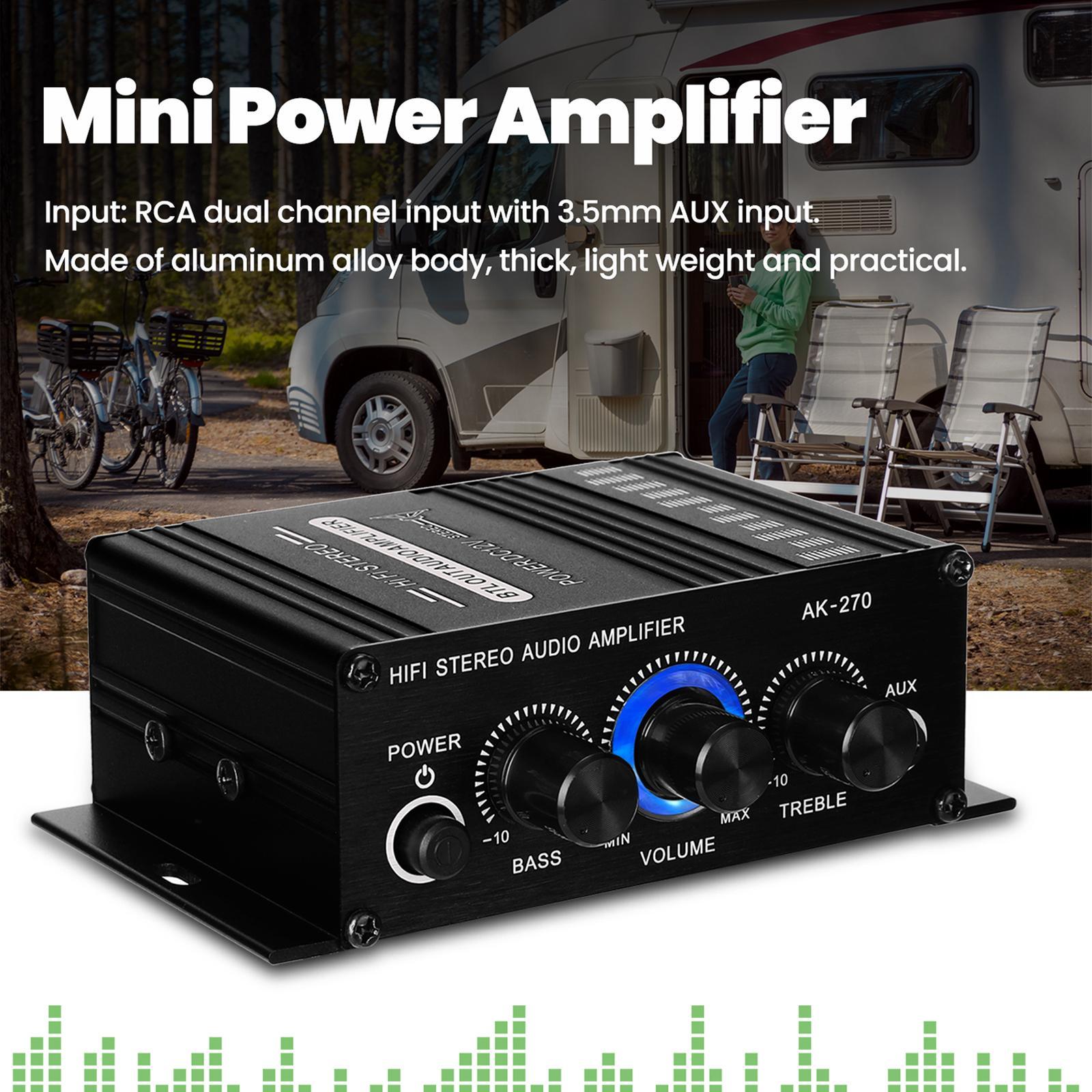 Surround Sound Mini  Sound  Amp Speaker  12V FM USB