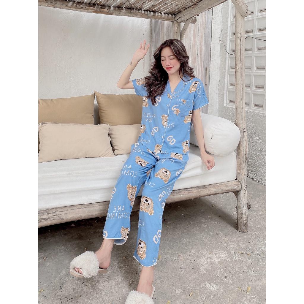 Đồ bộ Pijama tole QDTN ống xéo F21 (từ 42-73kg)