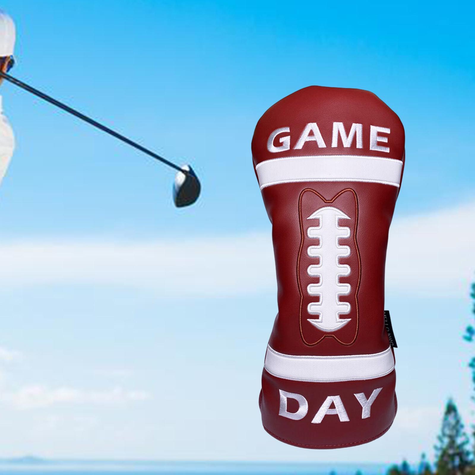 Golf Club Head Covers PU Long Neck Waterproof Protector Guard Wood Headcover