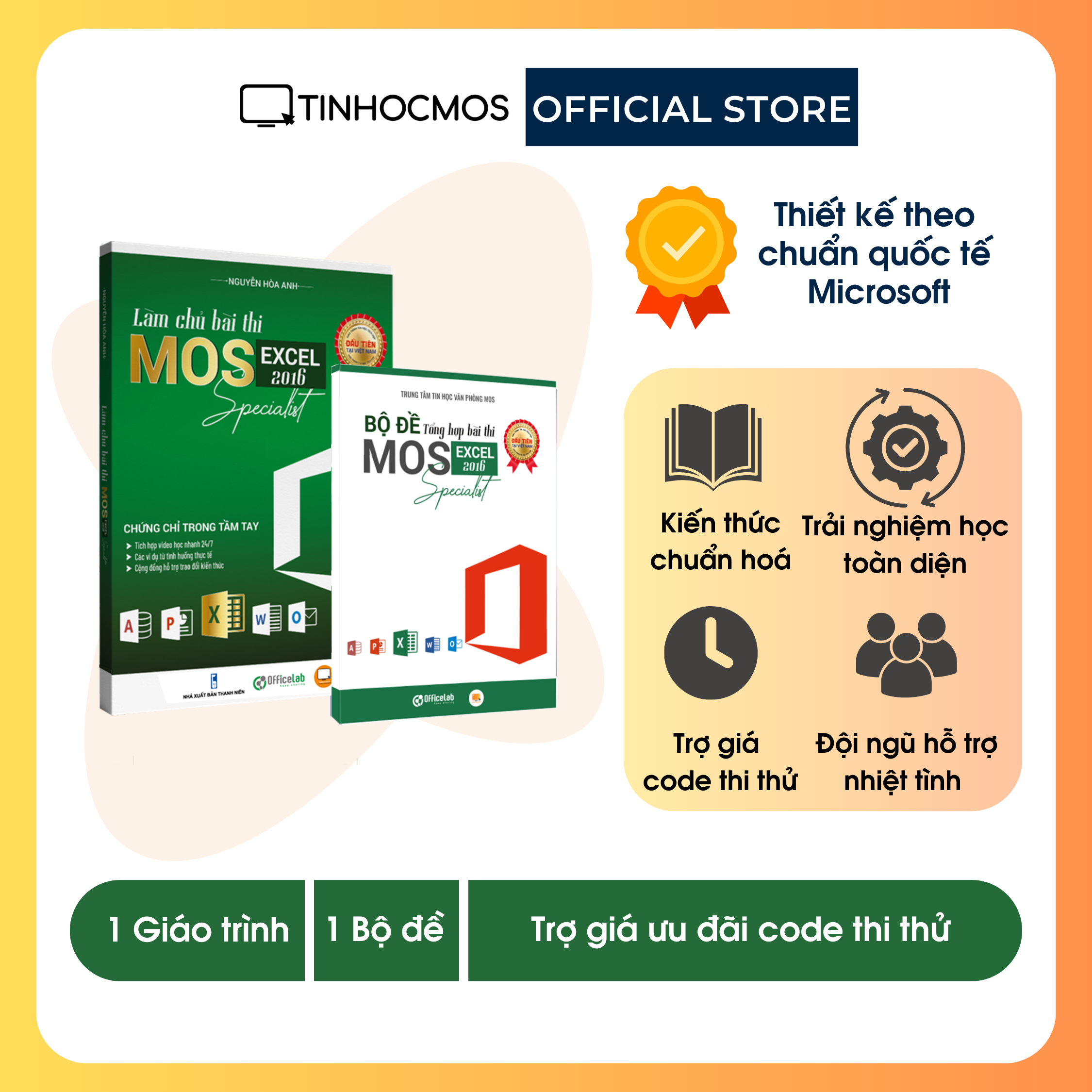 Sách - Combo "Làm Chủ Bài Thi MOS Excel 2016 Specialist" - tinhocmos