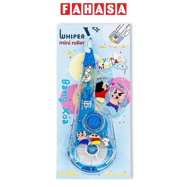 Băng Xóa Whiper V+ Mini Roller Shinchan - 5 mm x 12 m - Plus 100-V065 - Màu Hồng